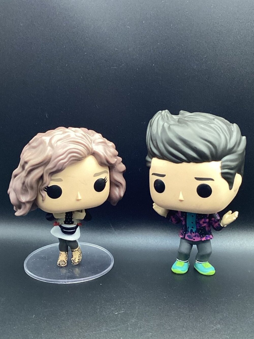 Funko Pop! Parks & Rec Jean-Ralphio & Mona-Lisa 2-Pack Loose No Box OOB Figures!